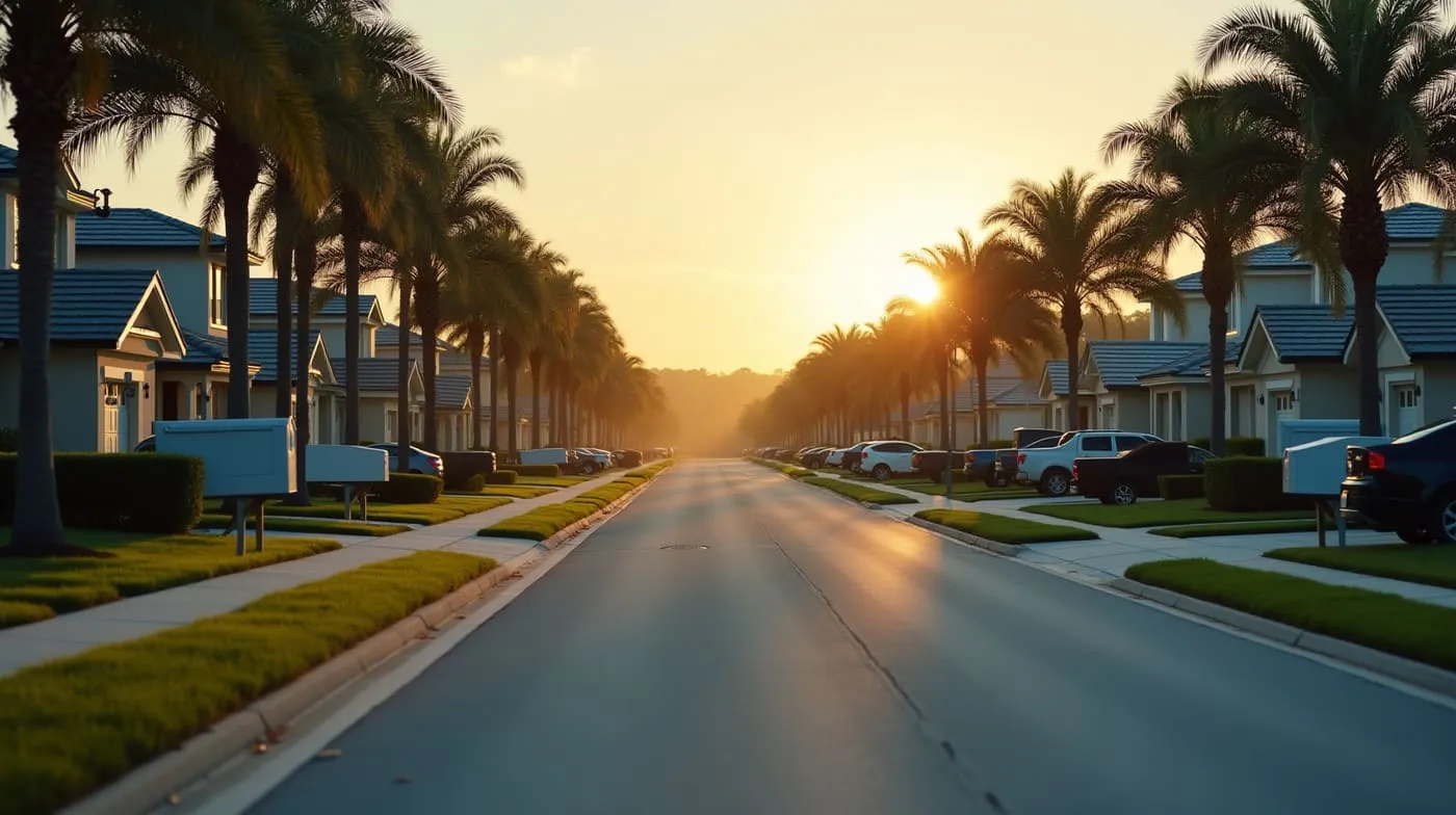 Suburban Florida neighborhood under an HOA