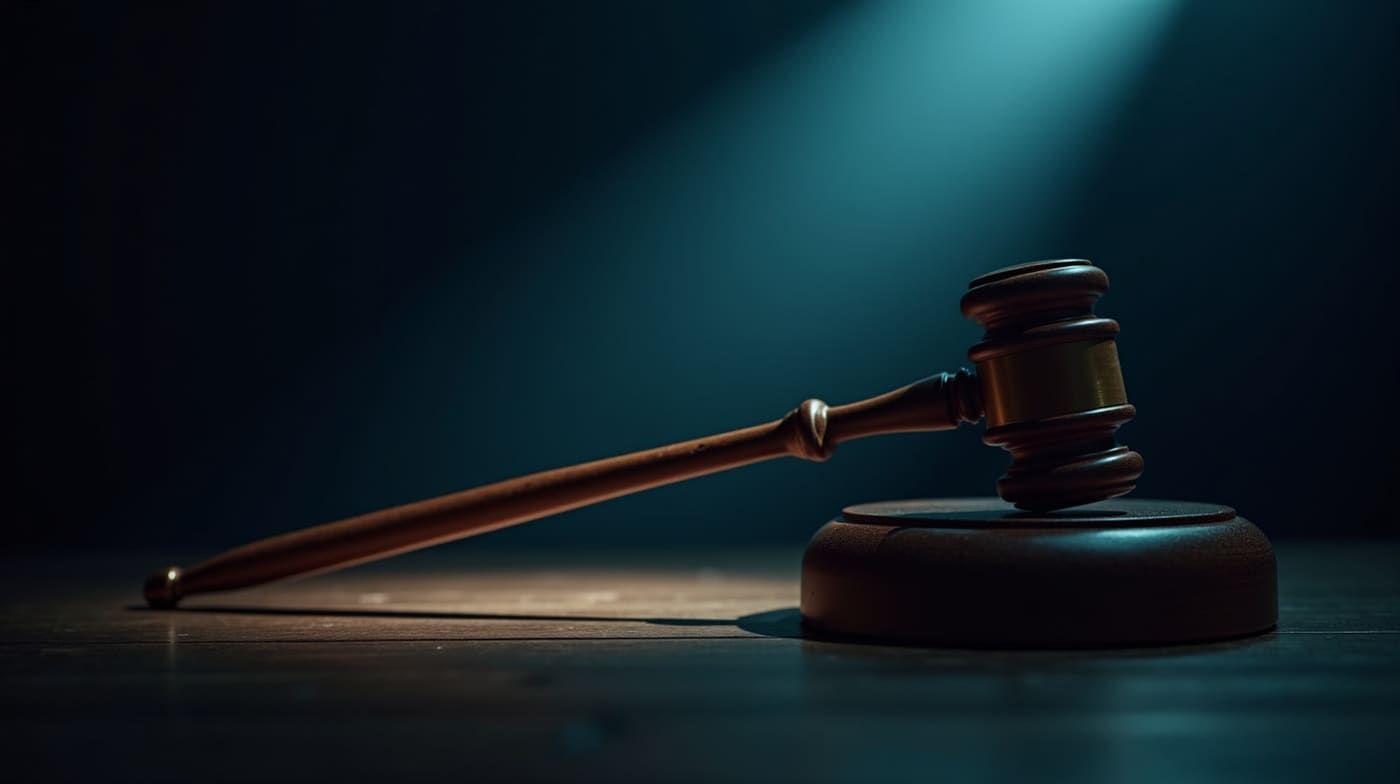 Florida courtroom gavel and law book